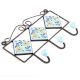 Turquoise Yellow Flower Tiles Hooks 